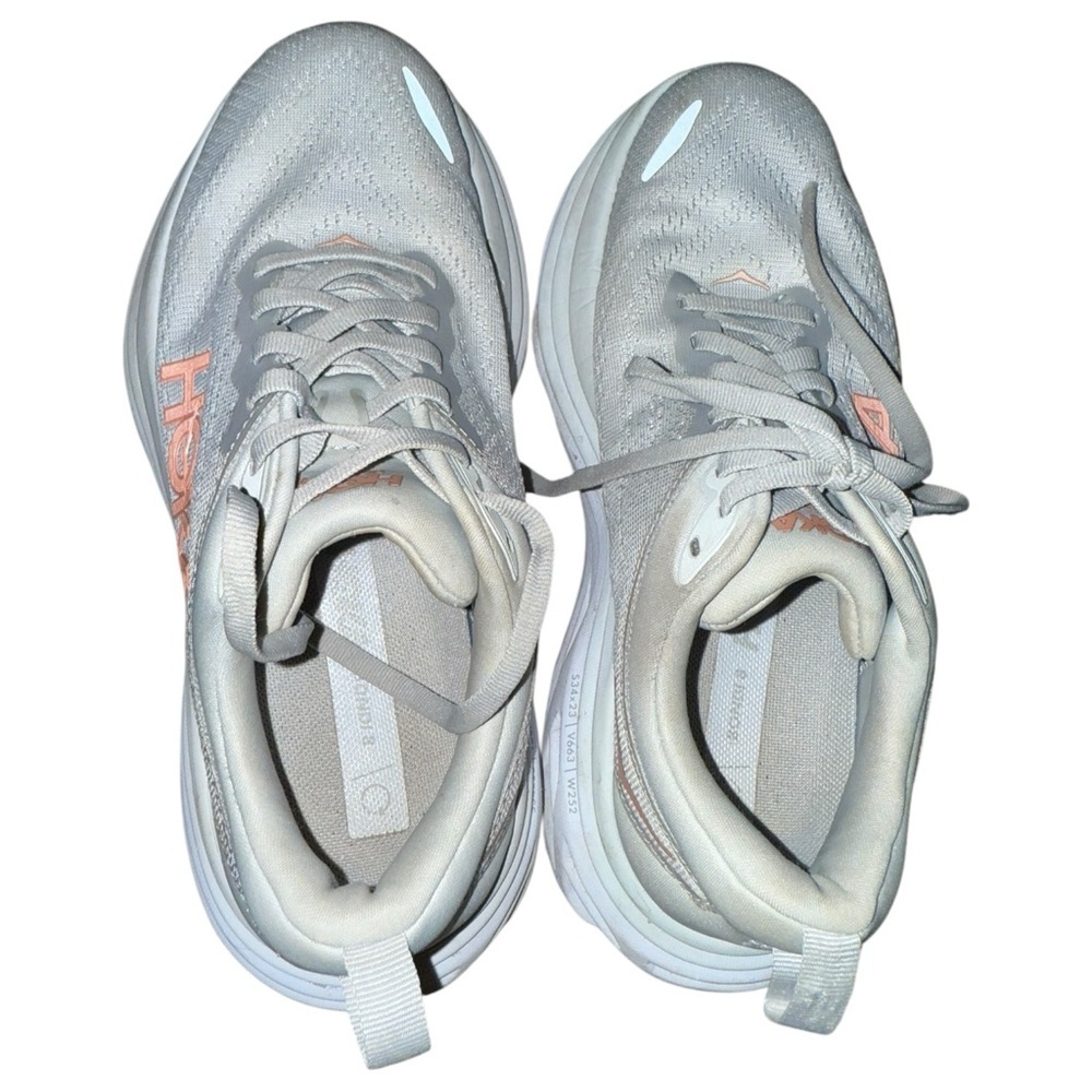 HOKA Bondi 8 Running Shoes Men’s 6D Women’s 7 Wide EU 37 1/2 - Picture 7 of 13